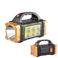 Portable Powerful USB Rechargeable Flashlight Solar LED Light with COB Work Light 4 Gear Charge Mobi Portable Powerful USB Rechargeable Flashlight Solar LED Light with COB Work Light 4 Gear Charge Mobi