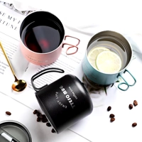 Nordic Style Metal Coffee Cup with Lid Office Workers Portable Coffe Milk Breakfast TYESO Mug Tazze Nordic Style Metal Coffee Cup with Lid Office Workers Portable Coffe Milk Breakfast TYESO Mug Tazze