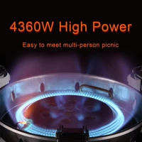 Outdoor Camping Gas Stove 4360W Adjustable Height Foldable Burner for Picnic Camping Cooker Universa