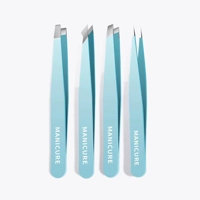 4Pcs Set Professional Tweezers Set Perfect for Eyebrow Hair Removal Splinter Very Effortless and Rel