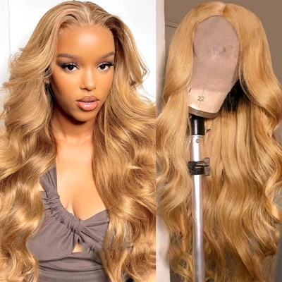 #27 Honey Blonde Lace Front Human Hair Wigs Colored Human .. #27 Honey Blonde Lace Front Human Hair Wigs Colored Human ..