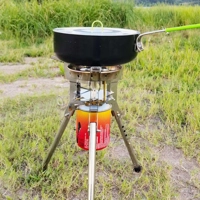 Outdoor Camping Gas Stove 4360W Adjustable Height Foldable Burner for Picnic Camping Cooker Universa