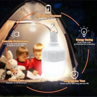 60W Emergency Light Outdoor Camping Supplies Edc Outdoor USB Rechargeable LED Light Bulb Lantern Hik