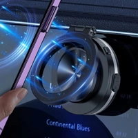 Car Magnetic Phone Mount Vacuum Double-Sided Magnetic Suction Cup Phone Holder Folding Phone Bracket Car Magnetic Phone Mount Vacuum Double-Sided Magnetic Suction Cup Phone Holder Folding Phone Bracket