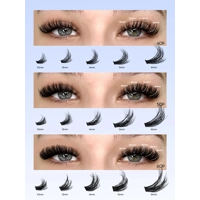 Cluster Lashes Kit Fluffy Individual Lashes Volume Mixed Tray Faux Mink Lashes Eyelash Extension Mak Cluster Lashes Kit Fluffy Individual Lashes Volume Mixed Tray Faux Mink Lashes Eyelash Extension Mak