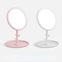 LED Touch Screen Makeup Mirror Folding Mirror Lighted Makeup Mirror 3 Colors Light Modes USB Recharg