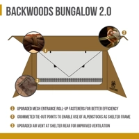 3 Season Tent BACKWOODS BUNGALOW Ultralight Shelter Baker Style Tent for Bushcrafters & Survivalists 3 Season Tent BACKWOODS BUNGALOW Ultralight Shelter Baker Style Tent for Bushcrafters & Survivalists
