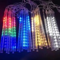 LED Meteor Shower Rain Lights Waterproof Falling Raindrop Fairy String Light for Christmas Holiday P LED Meteor Shower Rain Lights Waterproof Falling Raindrop Fairy String Light for Christmas Holiday P