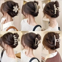 6Pcs Women Fashion Claw Clip Set Headwear Large Hair Claw Multiple Styles Korean for Girls Shark Cli