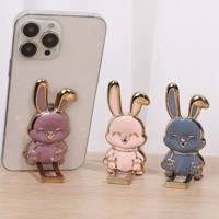 Finger Ring Phone Holder Desktop Ultra-Thin Cartoon Rabbit Phone Stand Foldable Buckle Adhesive Pull Finger Ring Phone Holder Desktop Ultra-Thin Cartoon Rabbit Phone Stand Foldable Buckle Adhesive Pull
