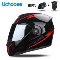 DOT Certification  Motorcycle Helmet Double Lens Cross Section Helmet Safety Modular Flip Helm Unise DOT Certification  Motorcycle Helmet Double Lens Cross Section Helmet Safety Modular Flip Helm Unise