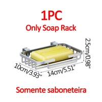 DIY Storage Holder Stainless Steel Kitchen Organizer Multifunction Kitchen Shelf Wall Drain Dish Bas