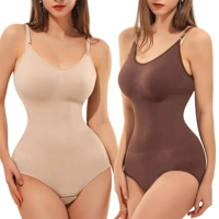 Super Sale V Neck Spaghetti Strap Bodysuit Compression Body Suits Open Crotch Shapewear Slimming Bod Super Sale V Neck Spaghetti Strap Bodysuit Compression Body Suits Open Crotch Shapewear Slimming Bod