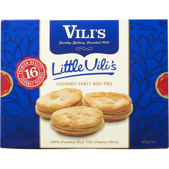 Vili's Gourmet Party Pies - 16 Pcs/Box