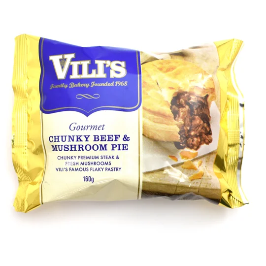 Vili’s Chunky Beef and Mushroom Pie