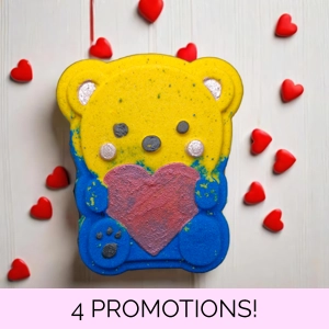 Bear with Heart Bath Bomb