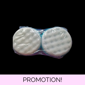 Exfoliating Round Sponge x2