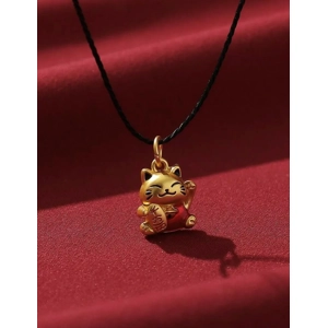 Maneki Neko Lucky Cat Chinese Style Pendant Necklace Maneki Neko Lucky Cat Chinese Style Pendant Necklace