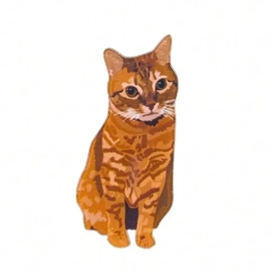 Cute Ginger Cat Acrylic Brooch Pin - Brooches Lapel Bag Badges Cat Lover Jewellery Gifts Cute Ginger Cat Acrylic Brooch Pin - Brooches Lapel Bag Badges Cat Lover Jewellery Gifts