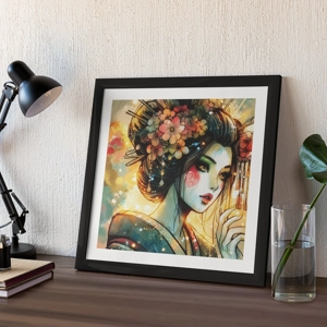 Geisha of the Dust - Artwork Print (21cm x 21cm) - Japanese Atomic Bomb Geisha Manga Print