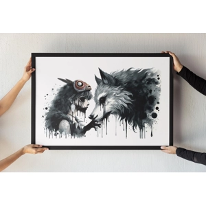 The Curse - Artwork print 21cm x 29.7cm - Fan Art Video Game Japanese Manga Princess Mononoke Art
