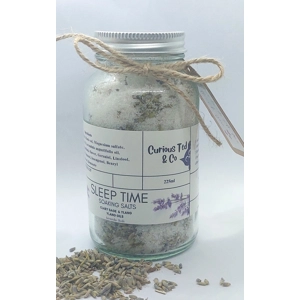 Luxury Sleep Time  Bath Salts with Lavender flowers  & Essential Oils