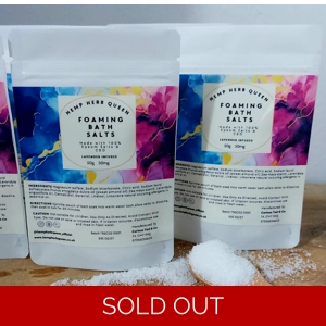 Foaming Bath Salts CBD Infused - Lavender
