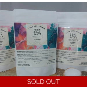 CBD Infused Peppernint Epsom Foot Soak 25g 50mg