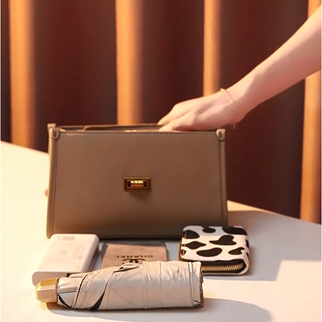 Additional Image for Genuine Leather Handbag Office Lady Hand-held Bag, Single Shoulder Bag, Women Crossbody Bag for Gift