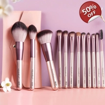 12 Pieces Makeup Brush Set, Super Soft Bristles, Eyeshadow, Loose Powder, Contouring Brush, Beginner