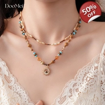 Bohemian Vintage Layered Nec..