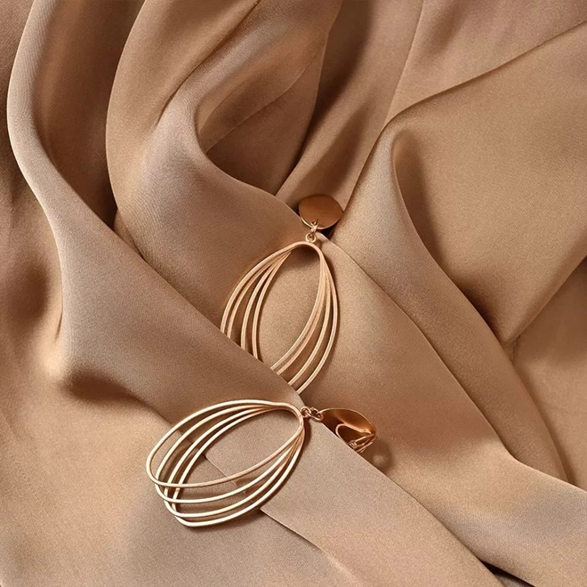 Additional Image for French Style Round Face Earring for Women, Elegant New Light Luxury Pure Silver Ear Accessories