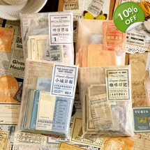 Yanji Big Material Pack, Chapters of Time Series, Retro DIY Handmade Material Decoration Collage