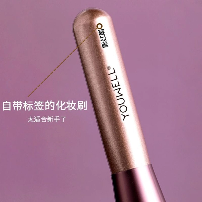 Additional Image for 12 Pieces Makeup Brush Set, Super Soft Bristles, Eyeshadow, Loose Powder, Contouring Brush, Beginner