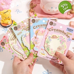 Cream Bear Garden Cute Alien Convenience Sticker Student Account Decoration Ma..