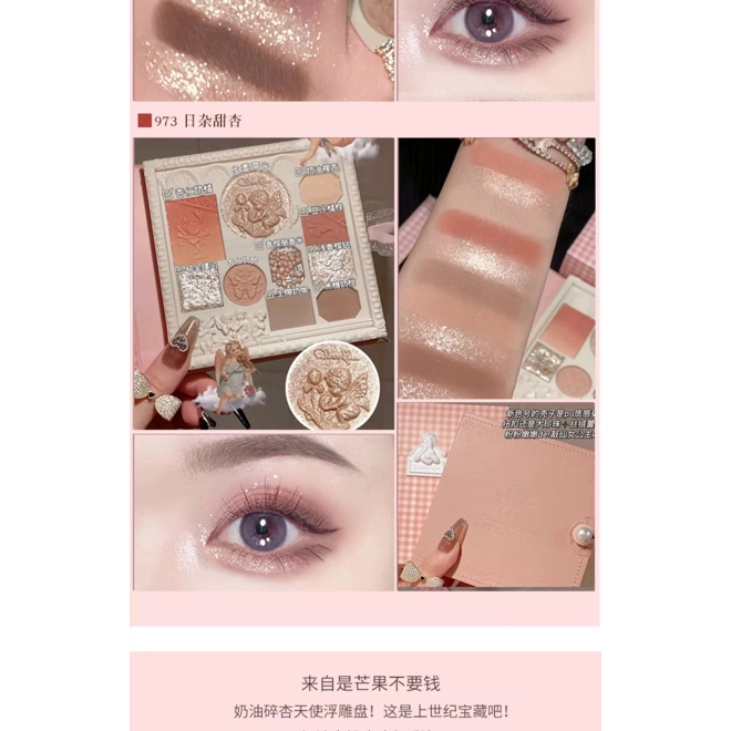 Additional Image for Cheerflor Angel Relief Eye Shadow Blush Highlighter Nose Shadow 4 in 1, Korean Style Cosmetics