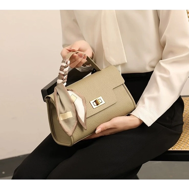 Additional Image for Genuine Leather Handbag Office Lady Hand-held Bag, Single Shoulder Bag, Women Crossbody Bag for Gift