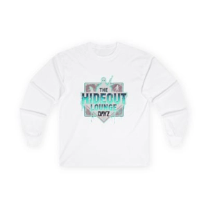 Hideout Lounge Tshirt (Long Sleeve WHITE)