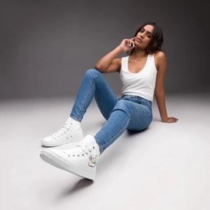 April Love High Top Canvas Sneakers