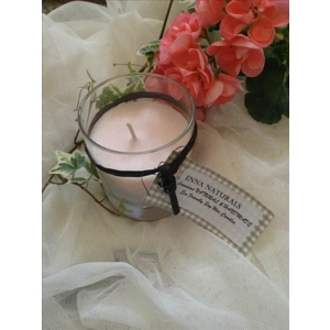 Rose Soy Wax Candle with Rose Geranium Essential Oil