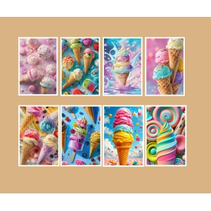 Pastel Ice Creams