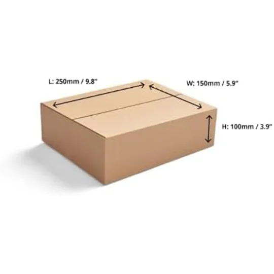 10"x6"x4" Single Wall Cardboard Boxes 250 x 150 x 100mm