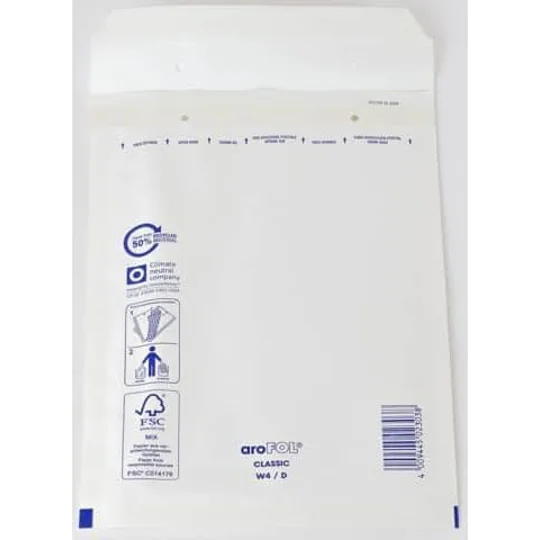Arofol® 180mm x 265mm W4 / D Bubble Lined Padded Envelope Postal Bags