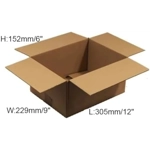 12"x9"x6" Single Wall Cardboard Boxes 305 x 229 x 152mm 12"x9"x6" Single Wall Cardboard Boxes 305 x 229 x 152mm