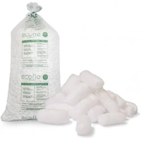 15 Cubic Feet EcoFlo Biodegradable Packing Peanuts - Protective Void Loose Fill
