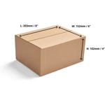 8"x6"x4" Single Wall Cardboard Boxes 203 x 152 x 102mm 8"x6"x4" Single Wall Cardboard Boxes 203 x 152 x 102mm