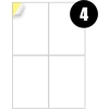 4 Label Per Sheet Multipurpose A4 Label Sheets