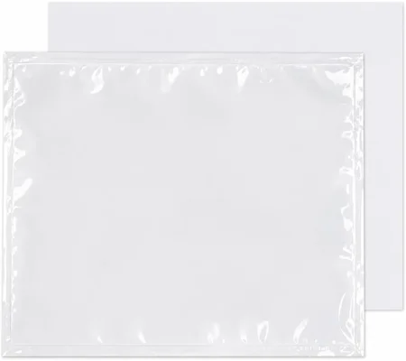 A7 Plain Document Enclosed Wallets Plain Peel & Seal Clear Plastic Envelopes