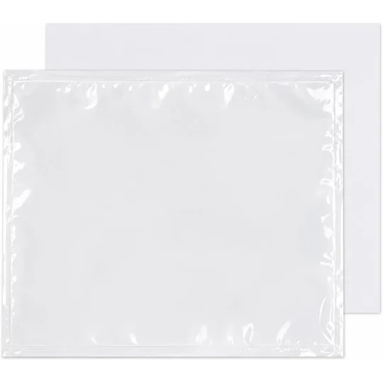 A7 Plain Document Enclosed Wallets Plain Peel & Seal Clear Plastic Envelopes
