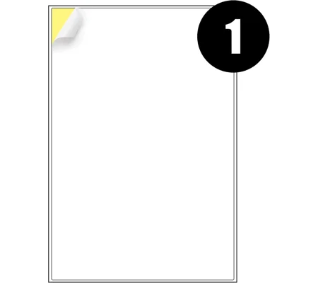 1 Label Per Sheet Multipurpose A4 Label Sheets